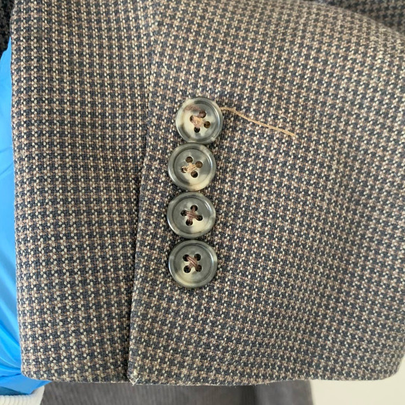 JOSEPH ABBOUD Checked Blazer Size 46 L Check 100% Wool 1450/1 - Picture 7 of 8